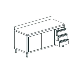 СТОЛ ПРОИЗВОДСТВЕННЫЙ ЗАКРЫТЫЙ APACH CHEF LINE LWC718SH2SDUDR