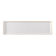 Поднос сервировочный прямоугольный 56х15,3см, меламин, Buffet Stonecast Melamine, цвет Barley White