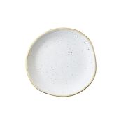 Тарелка мелкая "Волна" 18,6см, без борта, Stonecast, цвет Barley White SWHSOG71
