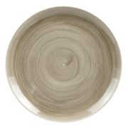 Тарелка мелкая 28,8см, без борта, Stonecast Patina, цвет Antique Taupe PAATEV111