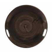 Тарелка мелкая 26см, без борта, Stonecast Patina, цвет Iron Black PAIBEV101