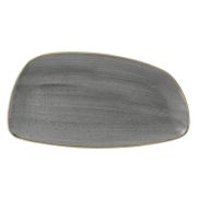 Блюдо сервировочное CHEFS GEO 35х18,5см, без борта, Stonecast, цвет Peppercorn Grey SPGSGE351