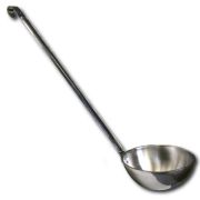 Нерж (Россия) Половник 2 л. L ручки 57 см. d=21,3 см. нерж.  /1/