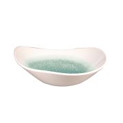 Салатник треугольный 0,37л d18,5см, без борта, цвет Raku Jade Green, Studio Prints RKJGTRB71