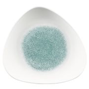 Тарелка мелкая треугольная 31,1см, без борта, цвет Raku Jade Green, Studio Prints RKJGTR121