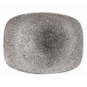 Блюдо прямоугольное CHEFS 26,1х20,2см, без борта, цвет Raku Quartz Black, Studio Prints RKBQOBL31
