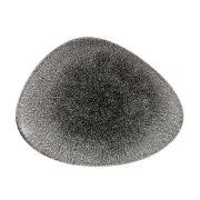 Блюдо треугольное CHEFS 26х20см, без борта, цвет Raku Quartz Black, Studio Prints RKBQTC261