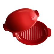 EMILE HENRY (Франция) Форма для запекания 9000 мл. 415*275 мм. с крышкой красная керам Emile Henry /1/