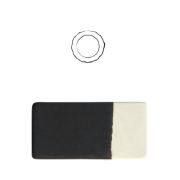 Блюдо сервировочное d18,5см h1,5см, край с фестонами, керамика, цвет NOIR SATINE, Sharing 963952