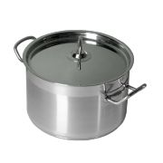 MGsteel Кастрюля  3,0 л. нерж. d=20 см. h=10 см.тройное дно с крышк. (индукция) MGsteel /1/