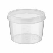 Пластик (Россия) Банка для сыпучих прод.  500 мл. d=107 мм. h=80 мм. п/п Винтаж  /1/34/