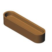 Форма 38 для выпечки эклеров 126х32/123х30мм h15мм (для аппарата Cookmatic), 14 ячеек PIASTRA 38