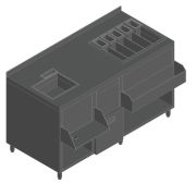 СТАНЦИЯ БАРНАЯ С БОРТОМ HICOLD НБМКС-15/6БПК БЕЗ ЯЩИКА +100ММ СТОЛЕШНИЦА