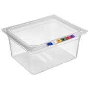 MGprof Гастроемкость 1/2 h=150 мм. 325*265 мм. 8,9 л. п/п прозрачная с крышкой MGprof /1/8/