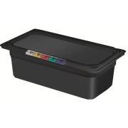 Пластик (Россия) Гастроемкость 1/3 h=100 мм. 325*176 мм. 3,8 л. п/п черная  /1/6/