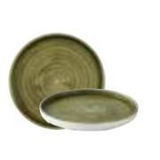 Тарелка мелкая d21см h2см с прямым бортом, Chefs Plate, Stonecast Plume, цвет Olive, PLGRWP211