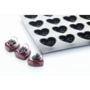 Форма для пирожных "Love" 74,5 x 68 h 30 mm, 6 ячеек, силикон 30SIL502