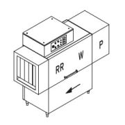 МАШИНА ПОСУДОМОЕЧНАЯ DIHR RX 144 SX+HR10+DR69