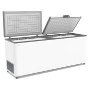 ЛАРЬ МОРОЗИЛЬНЫЙ FROSTOR F 800 SD БЕЛЫЙ (СЕРАЯ РАМКА) STANDART DOUBLE (ПРОПАН)
