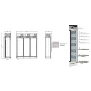 ШКАФ ВИННЫЙ ENOFRIGO WINE LIBRARY 20 3P WALL H260 P60 VT W СЕРЫЙ 873 + ПОЛКИ R+ПОЛКИ С