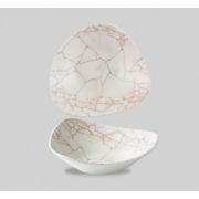 Салатник треугольный 0,37л d18,5см, без борта, цвет Kintsugi Coral, KTAMTRB71