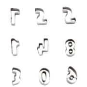 Набор резаков "Цифры" 10шт, s/s 47302-10