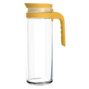Кувшин "Terra" 1,39л  h270мм d88/92мм, стекло, с крышкой и ручкой из пластика (желтый) 5B24349G0004