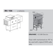 МАШИНА ПОСУДОМОЕЧНАЯ DIHR RX 104 SX+DDE+XP+DRA94MC