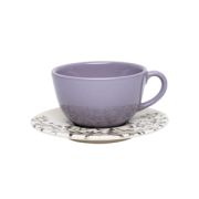 Пара чайная UNNI SHAPE LILAC (чашка 200мл и блюдце 14см) Oxford 102957, AY04-5625