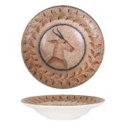 Bonna (Турция) Тарелка d=240 мм. глубокая 400 мл. h=52 мм. Месопотамия Фауна, форма Гурмэ Bonna /1/6/