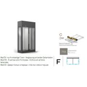 ШКАФ ВИННЫЙ ENOFRIGO WINE LIBRARY 20 3V SX-DX 2P H2600 VT F СЕРЫЙ + ПОЛКИ С