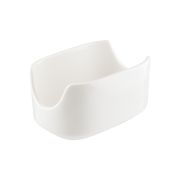 Bonna (Турция) Емкость для пакетированного сахара 75 мл. 9,5*6,5*5 см. Белый, форма Банкет Bonna /1/12/468/