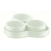 Bonna (Турция) Набор соусников 3 пред. на подставке Белый, форма Банкет Bonna /1/12/648/