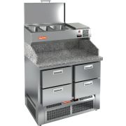 СТОЛ ДЛЯ ПИЦЦЫ HICOLD PZE3-22/SN КАМЕНЬ (R290)