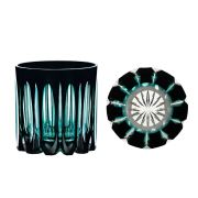Сет из 2х бокалов Олд Фэшн On The Rocks 330мл, хрусталь, цвет черный/изумруд 134739