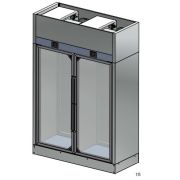 ШКАФ ВИННЫЙ ENOFRIGO WINE LIBRARY 20 WALL 2P H2200 VT ЧЕРНЫЙ + ПОЛКИ R