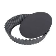 MGsteel Форма для выпечки d=10 см. h=2 см. рифленая съемное дно, сталь с антиприг. покр. MGsteel /1/ АКЦИЯ