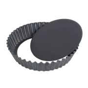 MGsteel Форма для выпечки d=14 см. h=2,5 см. рифленая съемное дно, сталь с антиприг. покр. MGsteel /1/ АКЦИЯ