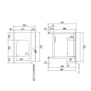 СТОЛ Д/ГРЯЗ.ПОСУДЫ DIHR T55 900 ММ L СПЕЦ.