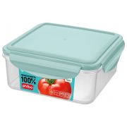 Пластик (Россия) Контейнер для продуктов квадр.  1,0 л. 16*16*7 см. герметичный п/п SMART LOCK /1/20/