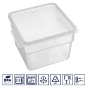 GASTROPLAST (Турция) Крышка для контейнера для продуктов квадратная 290*290 мм. прозрач, п/п (контейнер 76703, 76704, 76705) GP /1/12/