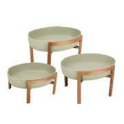 Чаша ORION GREEN с подставкой Rose Gold h21*34,5*28,2см, OR/BE/GR-02M