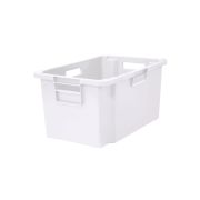 Пластик (Россия) Ящик 600*400*300 мм. для мяса конусный сплошной, морозостойкий, белый (крышка 49164) /1/68/