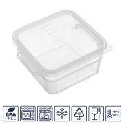 GASTROPLAST (Турция) Крышка для контейнера для продуктов квадратная 190*190 мм. прозрачная, п/п (контейн. 76699, 76700) GP /1/12/