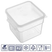 GASTROPLAST (Турция) Крышка для контейнера для продуктов квадратная 230*230 мм. прозрачная, п/п (контейнер 76701, 76702) GP /1/12/