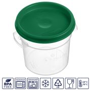 GASTROPLAST (Турция) Крышка для контейнера для прод. круг. d=135 мм. зеленая, п/п (конте. 76718) GP /1/12/ ТП