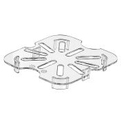 GASTROPLAST (Турция) Сливная вставка к GN 1/6 (дренаж) поликарб. прозрачная GP /1/48/