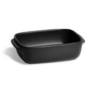 EMILE HENRY (Франция) Форма для запекания и подачи 600 мл. 165*125 мм. h=50 мм. с ушками черная керам Emile Henry /1/3/