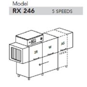 МАШИНА ПОСУДОМОЕЧНАЯ DIHR RX 246 AS SX+DDE+SAN+DRA99MT+HR10/ДЕЛЕНИЕ 3 ЧАСТИ