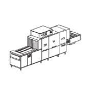 МАШИНА ПОСУДОМОЕЧНАЯ DIHR QX 246 SX+DOS/S+SAN+X-BELT+DRF99M+HRF20/3 ЧАСТИ